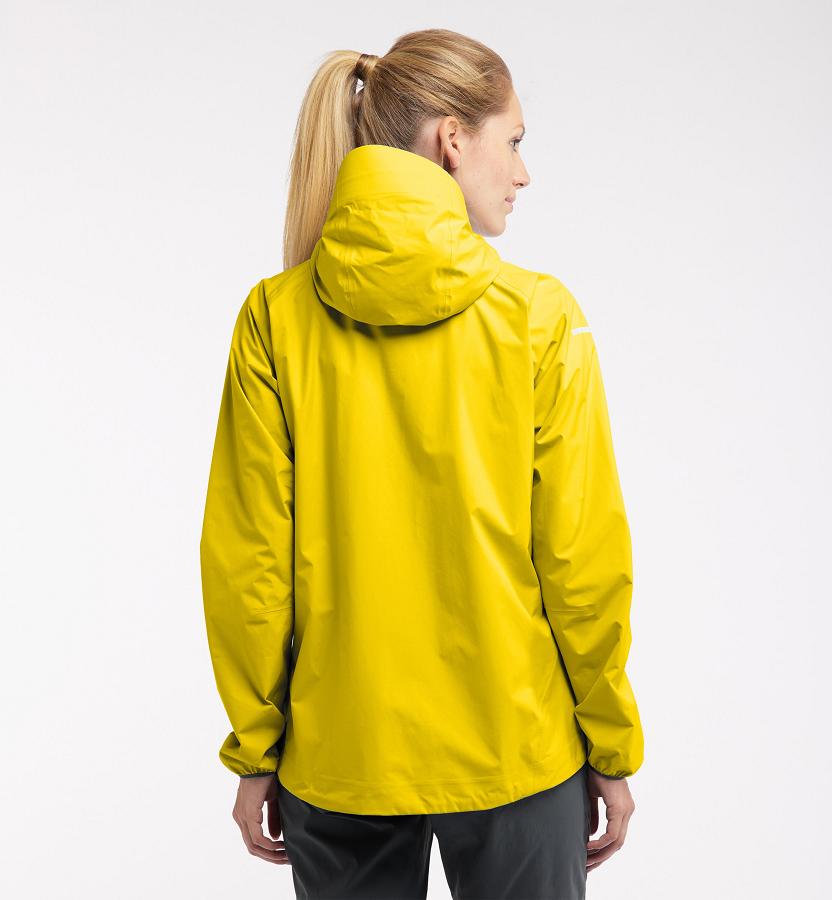 Haglöfs Womens L.I.M Waterproof Jacket Yellow New Zealand 83105HNSD